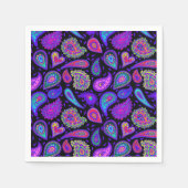 Perfekt Hübsches Lila Paisley Serviette (Vorderseite)