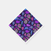 Perfekt Hübsches Lila Paisley Serviette (Ecke)