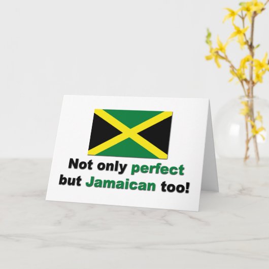 Perfekt Jamaikaner Karte (Gelbe Blume)