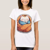Perfekt Lazy Cat T - Shirt - Cosy & Funny Design (Vorderseite)