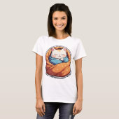 Perfekt Lazy Cat T - Shirt - Cosy & Funny Design (Vorne ganz)