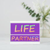 Perfekt: LIFE-Partner Postkarte (Stehend Vorderseite)