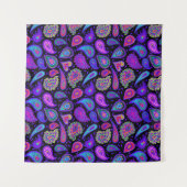 Perfekt Lila Paisley Hübsch Wandteppich (Vorderseite (Horizontal))