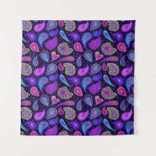 Perfekt Lila Paisley Hübsch Wandteppich