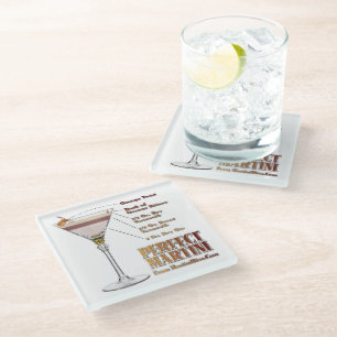 Perfekt Martini Cocktail Rezept: Glasuntersetzer