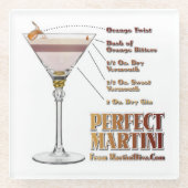 Perfekt Martini Cocktail Rezept: Glasuntersetzer (Vorderseite)