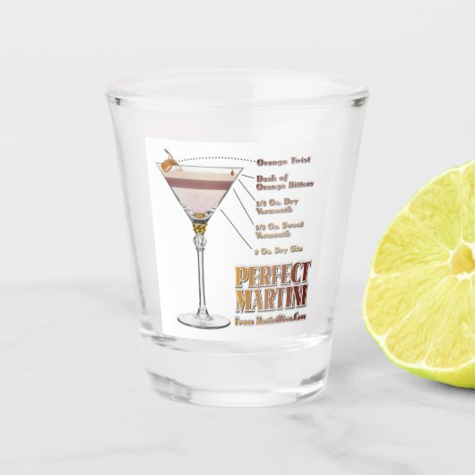 Perfekt Martini Cocktail Rezept: Schnapsglas (Vorderseite)