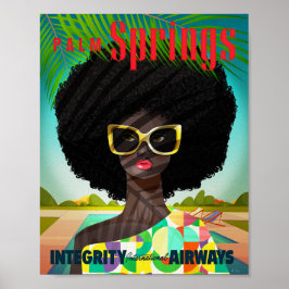 Perfekt Palm Springs Art Print Poster