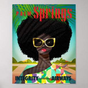 Perfekt Palm Springs Art Print Poster