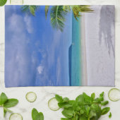 Perfekt Palm Tree Tropical Island Beach Geschirrtuch (Gefaltet)