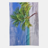 Perfekt Palm Tree Tropical Island Beach Geschirrtuch (Vertikal)