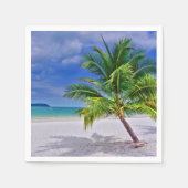 Perfekt Palm Tree Tropical Island Beach Serviette (Vorderseite)