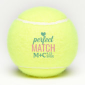 Perfekt passende Bachelorette Dusche Gastgeschenke Tennisbälle (Rückseite)