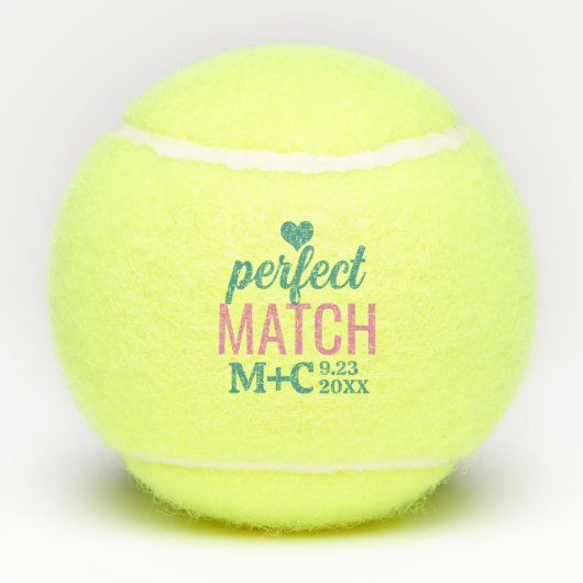 Perfekt passende Bachelorette Dusche Gastgeschenke Tennisbälle (Rückseite)