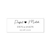 Perfekt passt! Elegant, einfach, Handschrift, Herz Gummistempel (Prägung)