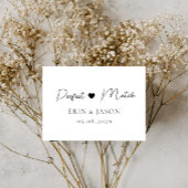 Perfekt passt! Elegant, einfach, Handschrift, Herz Gummistempel