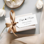 Perfekt passt! Elegant, einfach, Handschrift, Herz Gummistempel