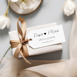 Perfekt passt! Elegant, einfach, Handschrift, Herz Gummistempel