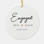 Perfekt passt! Elegant, Simpel Keramik Ornament (Vorne)