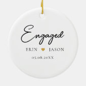 Perfekt passt! Elegant, Simpel Keramik Ornament (Hinten)