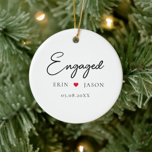 Perfekt passt! Elegant, Simpel Keramik Ornament (Baum)