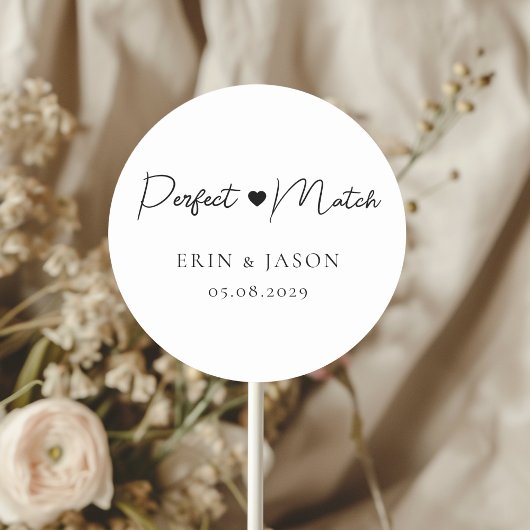 Perfekt passt! Elegant, Simpel Runder Aufkleber