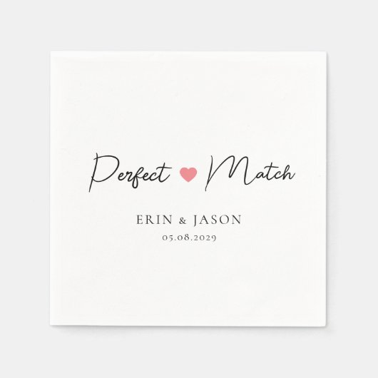 Perfekt passt! Elegant, Simpel Serviette (Vorderseite)