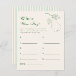 Perfekt Pear, wo sie Brautparty Game waren