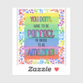 Perfekt Phantastische Inspirationsschleife Aufkleber (Blatt)