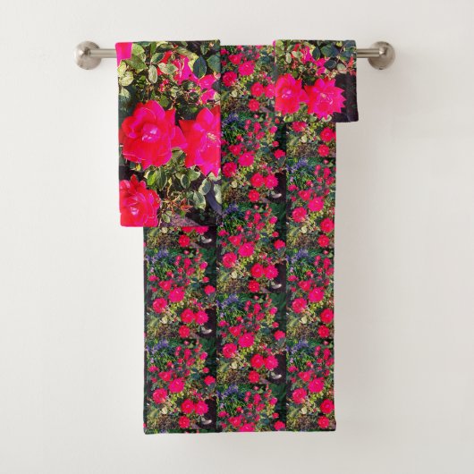 PERFEKT PINK ROSES Handtuch Badhandtuch Set (Insitu)