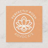 Perfekt POSH Advocate Quadratische Visitenkarte (Vorderseite)