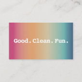 Perfekt POSH Advocate Visitenkarte (Rückseite)