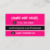 Perfekt Posh Business Card Visitenkarte (Rückseite)