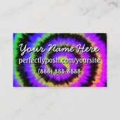 Perfekt Posh dunkle gefärbte Krawatte Visitenkarte (Rückseite)