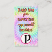 Perfekt Posh gefärbte Krawatte Visitenkarte (Vorderseite)