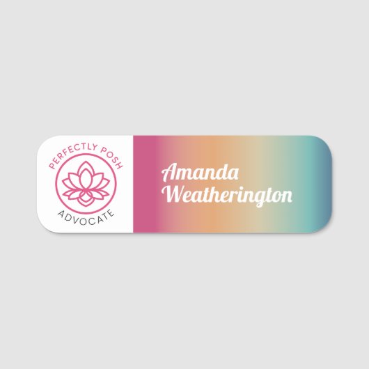 Perfekt POSH Namensschild (Vorderseite)