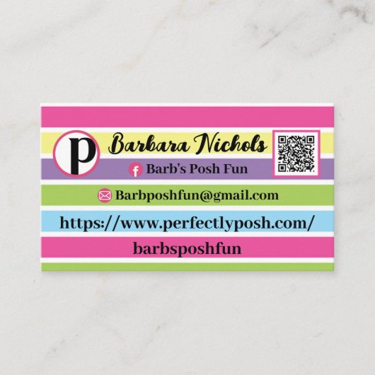 Perfekt Posh Visitenkarte (Vorderseite)