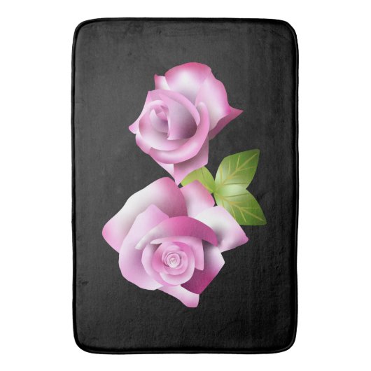 Perfekt Rosa Rose Badematte (Vorderseite Vertikal)