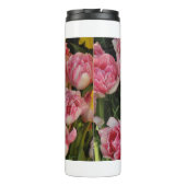 Perfekt rosa Tulpen Thermosbecher (Rückseite)