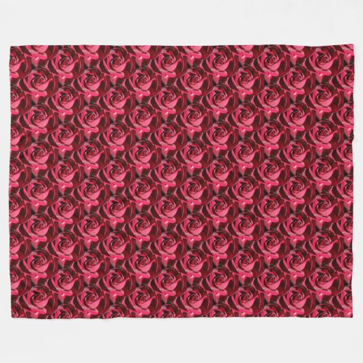 PERFEKT ROTE ROSEN FLEECEDECKE (Vorderseite (Horizontal))