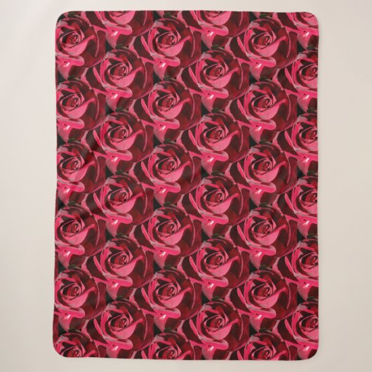 PERFEKT ROTE ROSEN SHERPADECKE (Vorderseite)