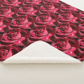 PERFEKT ROTE ROSEN SHERPADECKE (3/4)