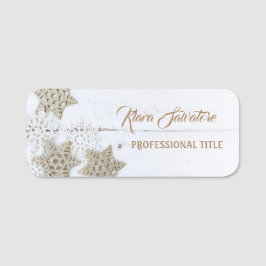 Perfekt Schöne Weihnachtssterndekoration Namensschild