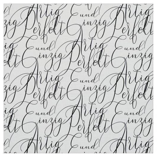 perfekt und einzigartig schwarz Handschrift Stoff (Muster)