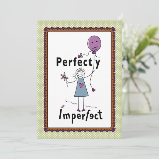 Perfekt Unperfekt 1A_Flat Card 5"x7" (Stehend Vorderseite)