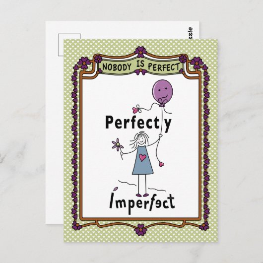 Perfekt Unperfekt 1A_ Postkarte (Vorne/Hinten)