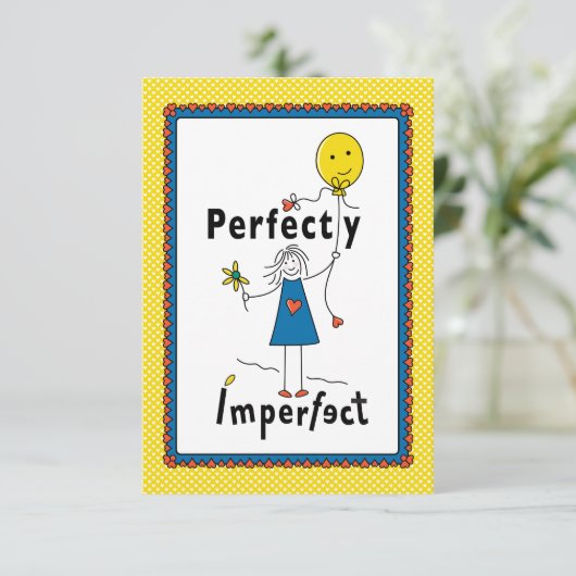 Perfekt Unperfekt 1B_Flat Card 5"x7" (Stehend Vorderseite)