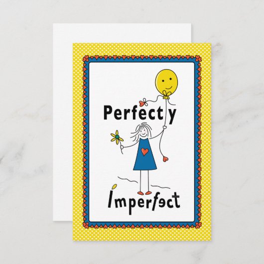 Perfekt Unperfekt 1B_Flat Card 5"x7" (Vorne/Hinten)
