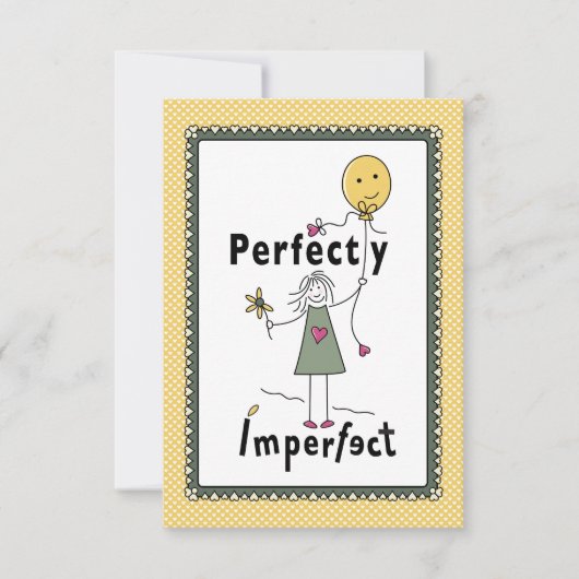 Perfekt Unperfekt 1C_Flat Card 5"x7" (Vorderseite)