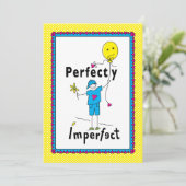 Perfekt Unperfekt 2_flache Karte 5"x7" (Stehend Vorderseite)